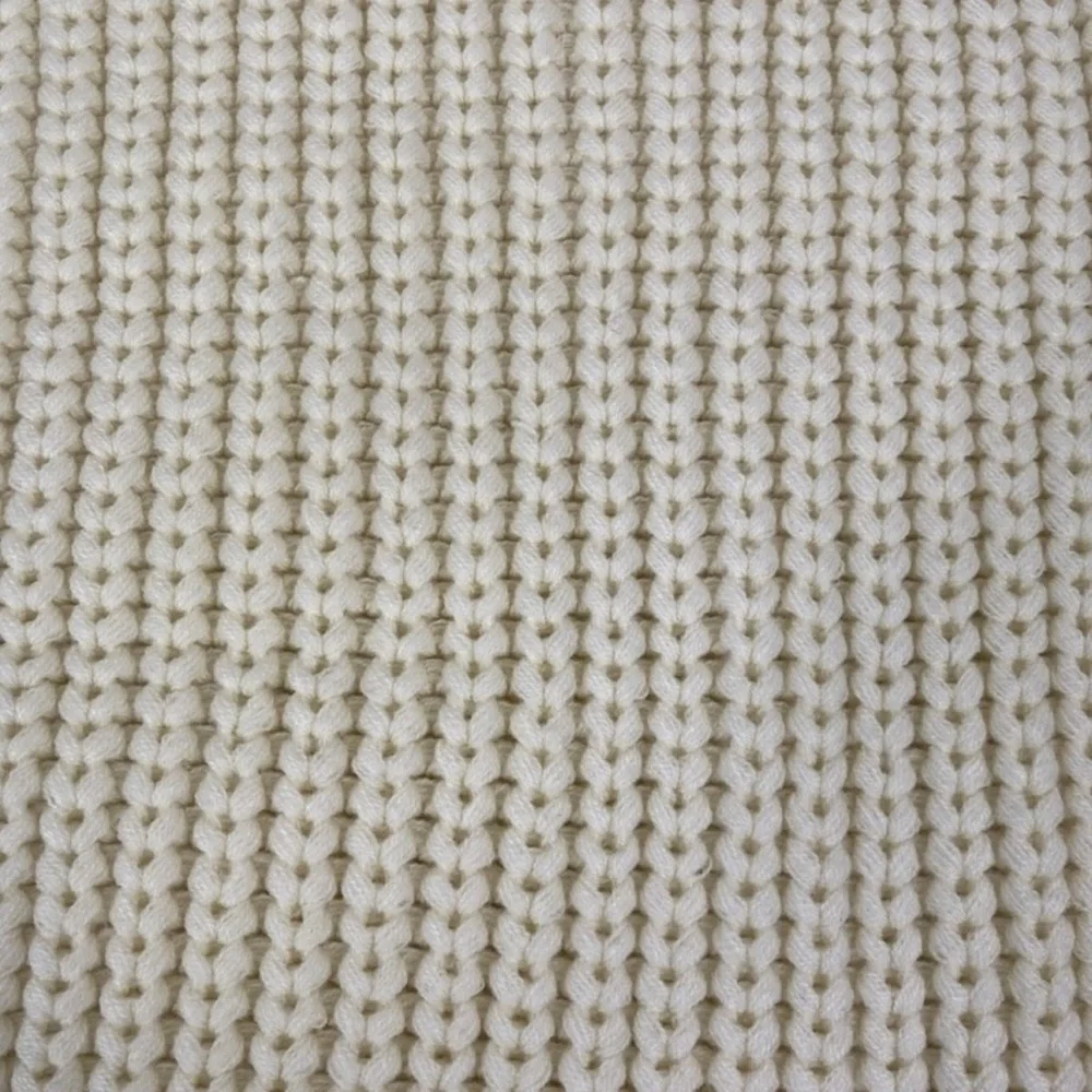 J. Crew Women’s Chunky Ribbed Knit Infinity Scarf Ivory Comfy Winter NWOT EUC